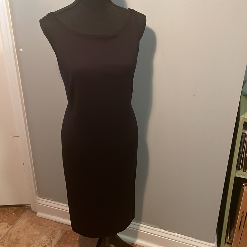 Carilyn Vaile black sheath dress